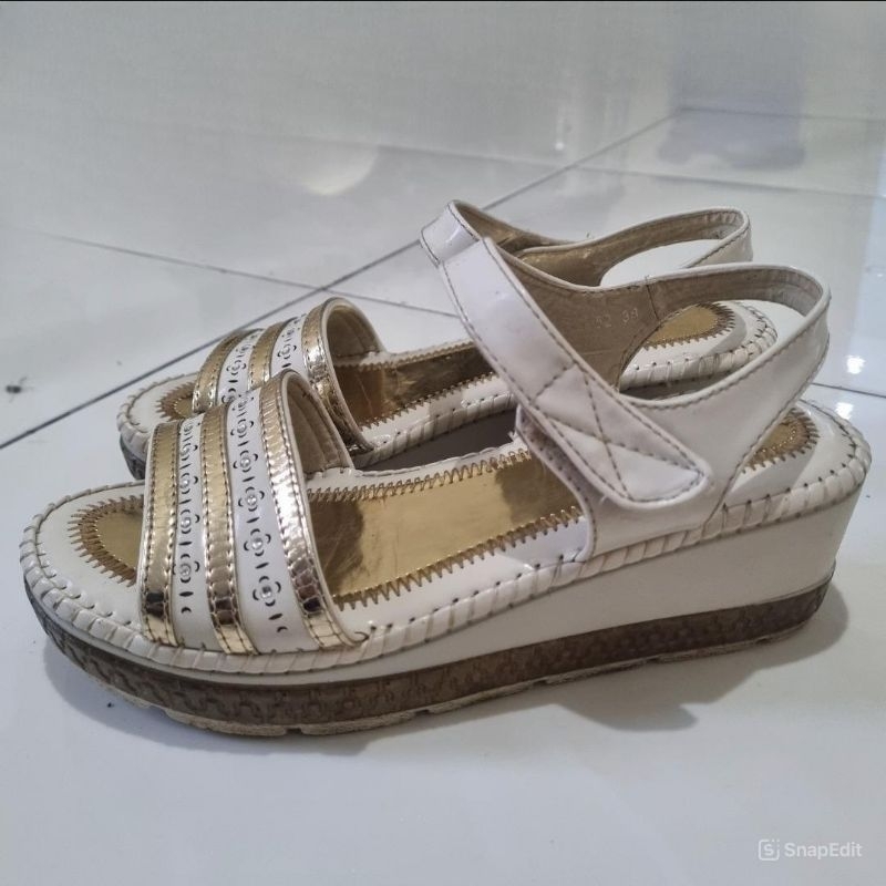 AUSTIN Sandal Sepatu wanita wedges - PUTIH 38