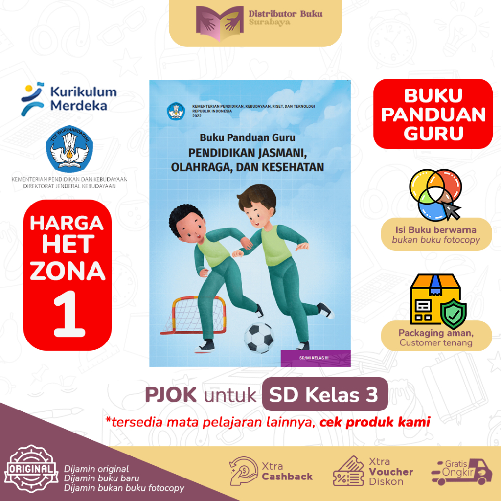 Buku Panduan Guru PJOK Kelas 3 SD - Kurikulum Merdeka