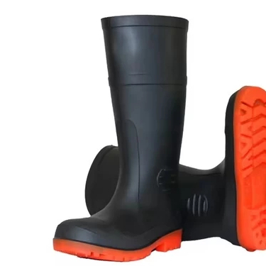 Sepatu boot tinggi safety kerja proyek bangunan nyaman dipakai