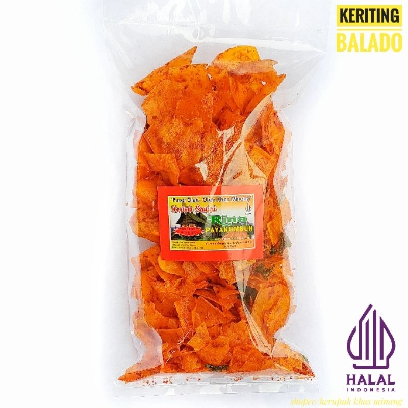 

Keripik Keriting Balado Minang Merah Sabana Lamak