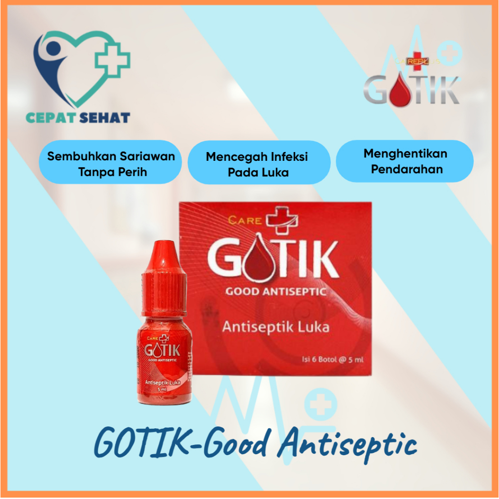 Gotik antiseptik obat sariawan 5ml