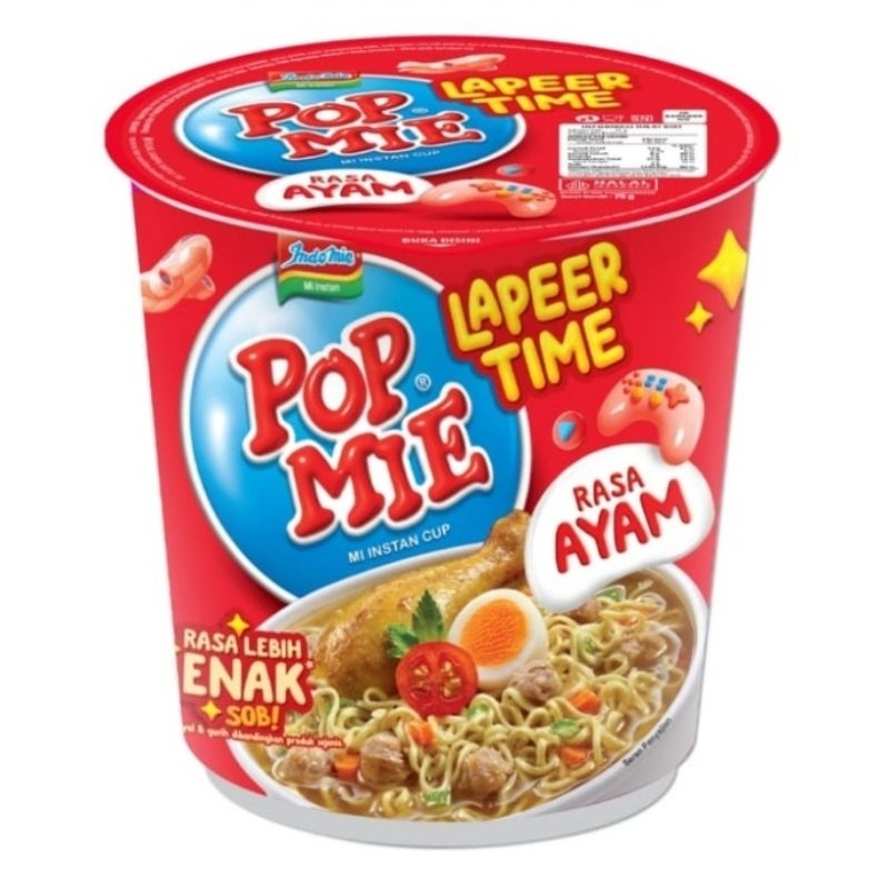 

1 Karton ( isi 24 ) Pop Mie Jumbo Rasa Ayam, Baso, Kari, Ayam Bawang, Soto
