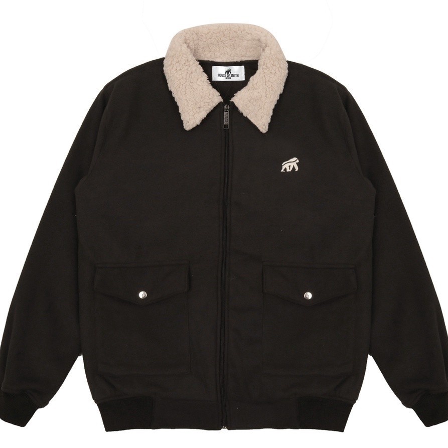 KODE I15Z JAKET SMITH LASKET BLACK  JAKET LASKET HOUSE OF SMITH  JACKET LASKET  JAKET HARRINGTON LAS