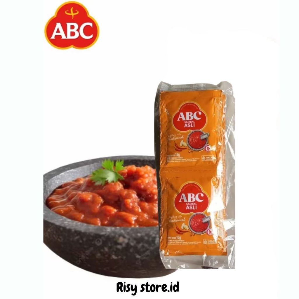 

Abc saus sambal asli 15g 1 pack (Isi 10 Pcs)