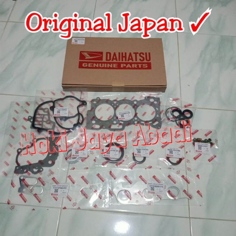 Packing Paking Gasket full set engine Daihatsu Xenia 1.0 1000cc 1.000cc Non VVTI Original JAPAN