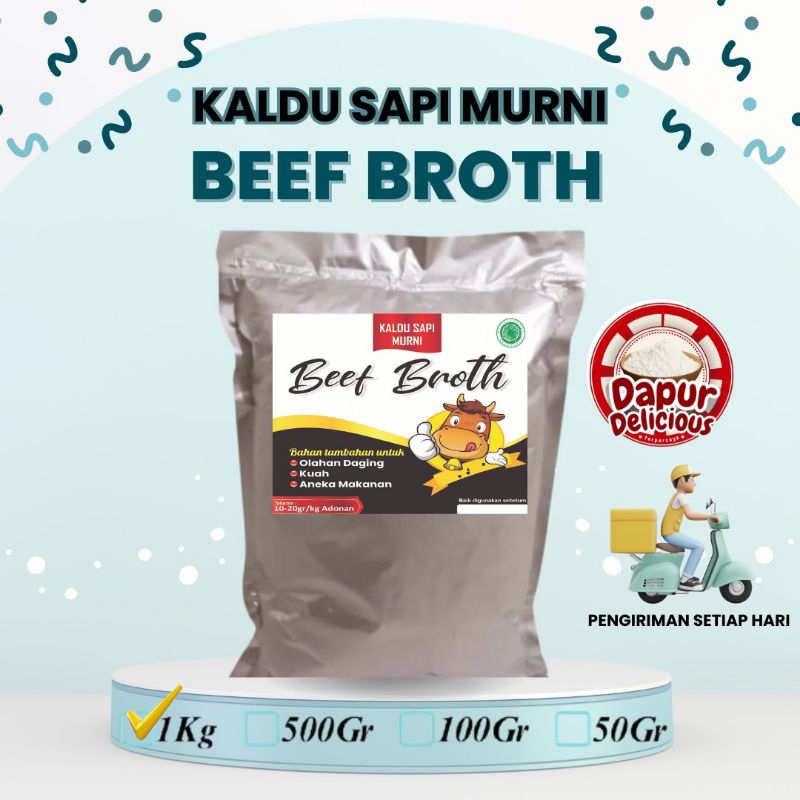 

Beef Broth (1kg) / Kaldu Sapi Murni / Ekstrak Sapi Murni