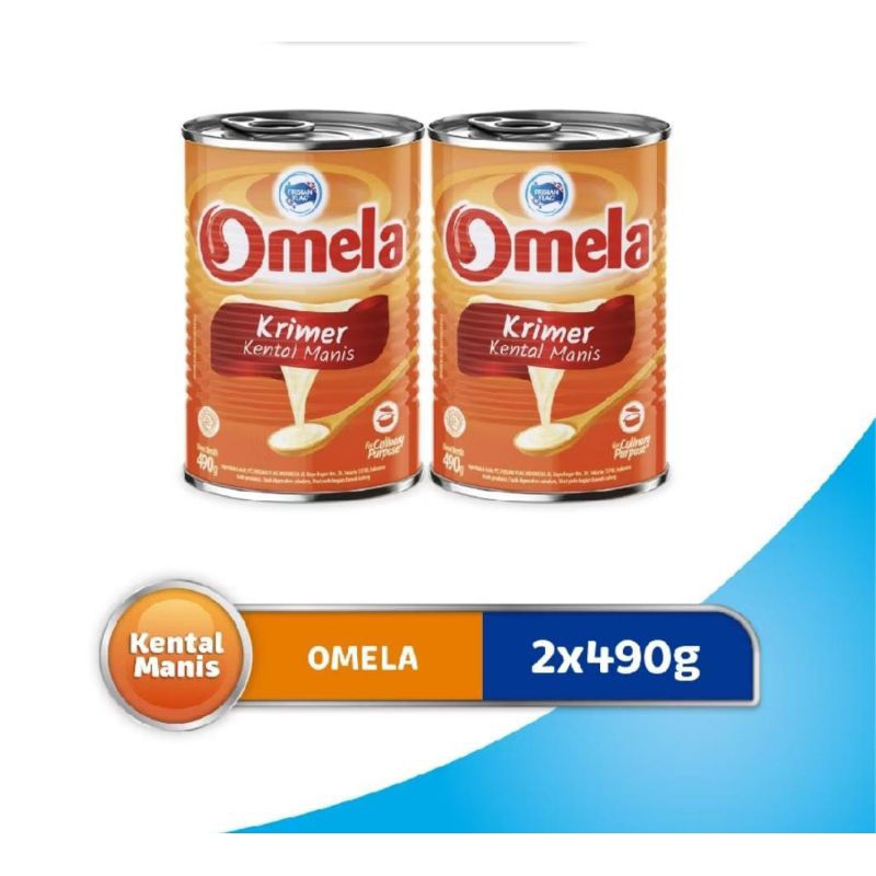 

{DISKON 30%} Frisian Flag Omela Susu Kental Plain Kaleng 2 x 490 gr