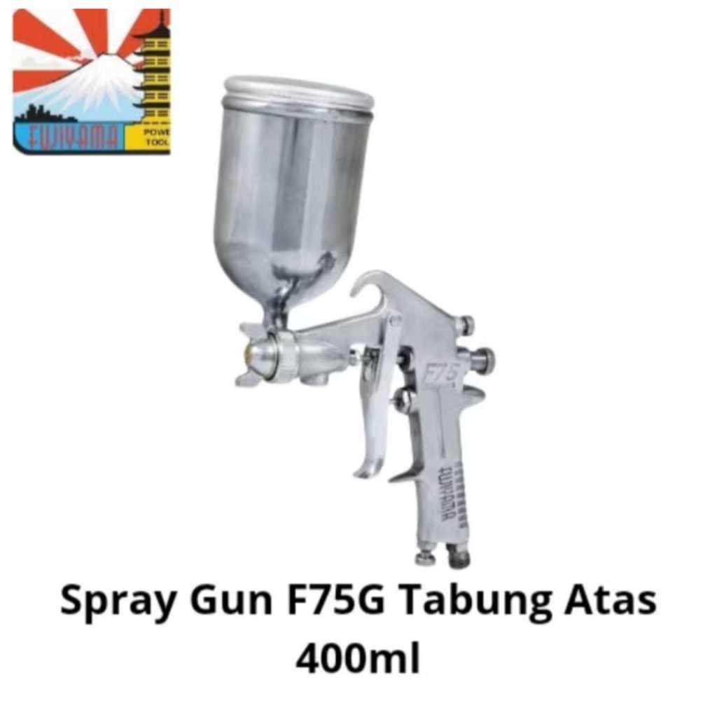 Spray Gun F75G 400ml FUJIYAMA/SprayGun F75G Tabung Atas 400ml  Fujiyana Japan teknologi Kwalitas Jap