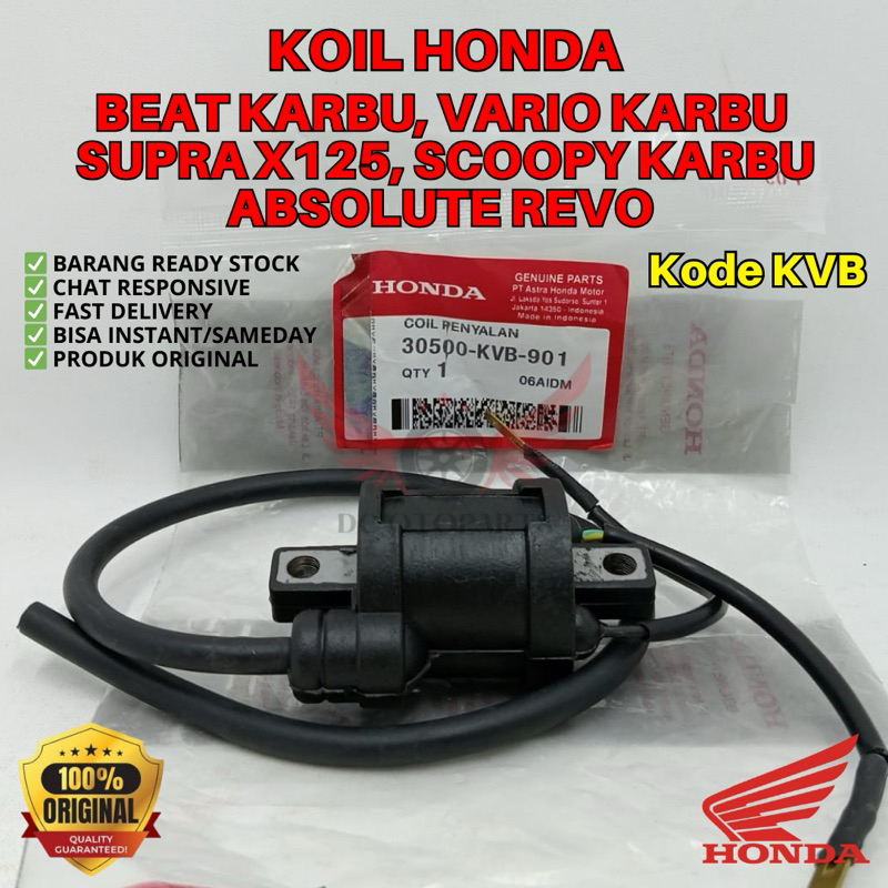 KVB KOIL BEAT KARBU ORIGINAL AHM HONDA, KARBU ORIGINAL HONDA BEAT KARBU, KOIL HONDA VARIO KARBU, KOI