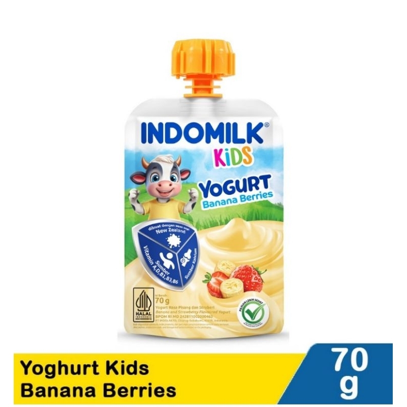

Indomilk Kids Yogurt Banana Berries70G