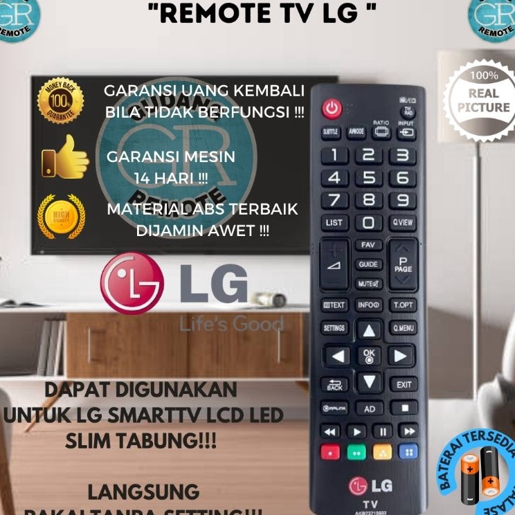 Remote Remot TV LG LCDLEDSlimTabung Original