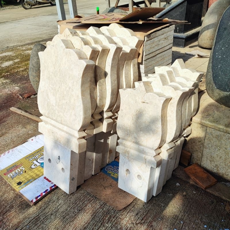 PATOK BATU NISAN ANAK & DEWASA MARMER PUTIH PREMIUM