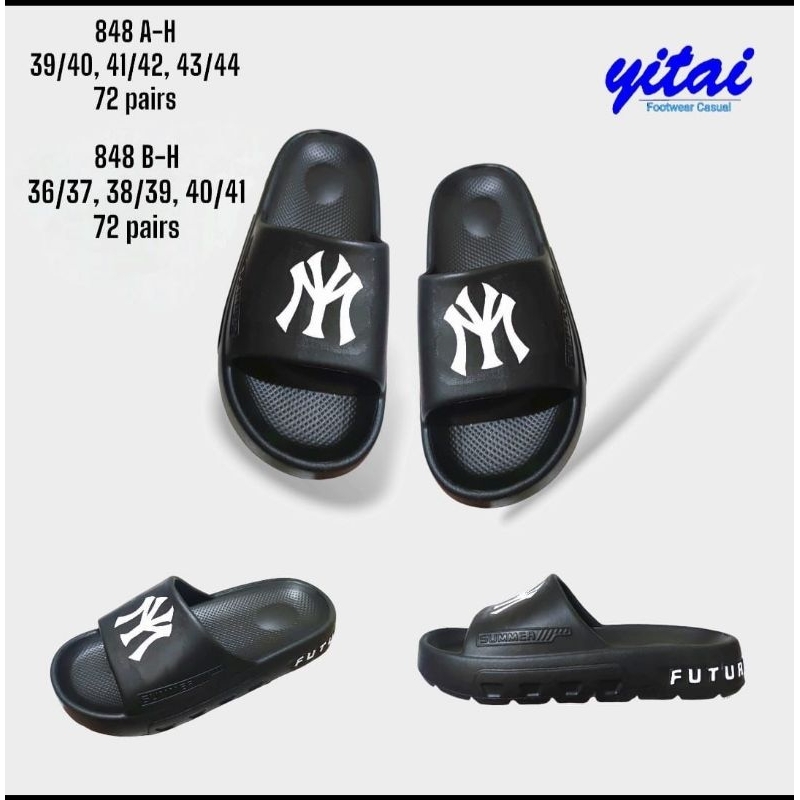YITAI Sandal Selop Anak Remaja Terbaru Sendal Pria Kokop Flip Flop Hitam MY Dewasa Anti Slip