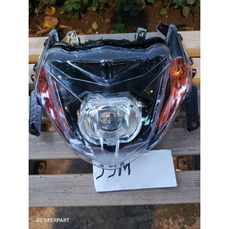 REFLEKTOR LAMPU DEPAN BEAT ESP BEAT ECO BEAT STREET 2016-2019 FULL SET PLUS BILED 4,5 INCHI