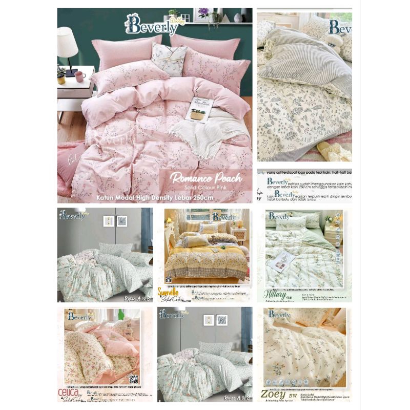 CAHAYA SPREI|SPREI SET|HOME MADE BAHAN KATUN LOKAL BEVERLY|UK 90-100-120-160-180-200