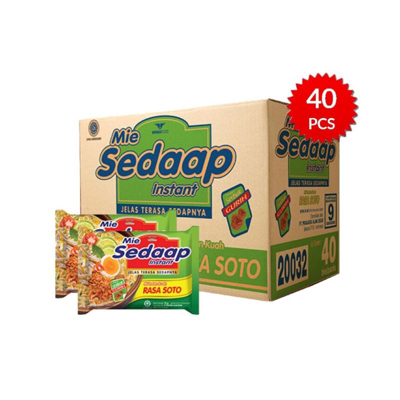 

mie sedap 1 dus isi 40pcs