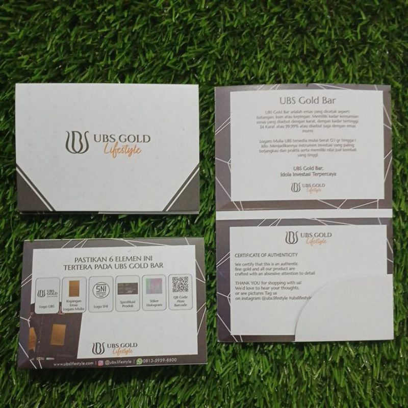 

Amplop untuk logam mulia UBS