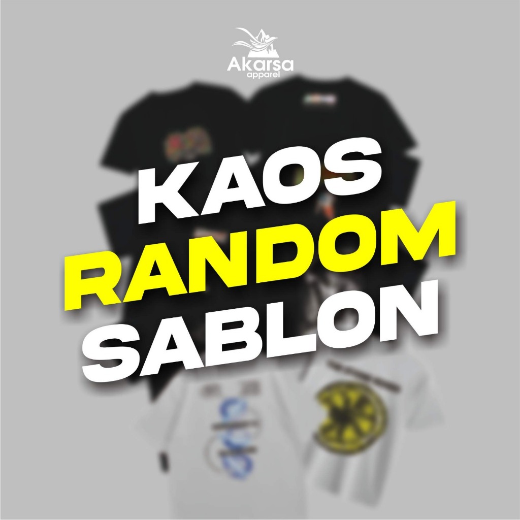 [ KAOS MURAH ] kaos lengan pendek katun pria dan wanita random