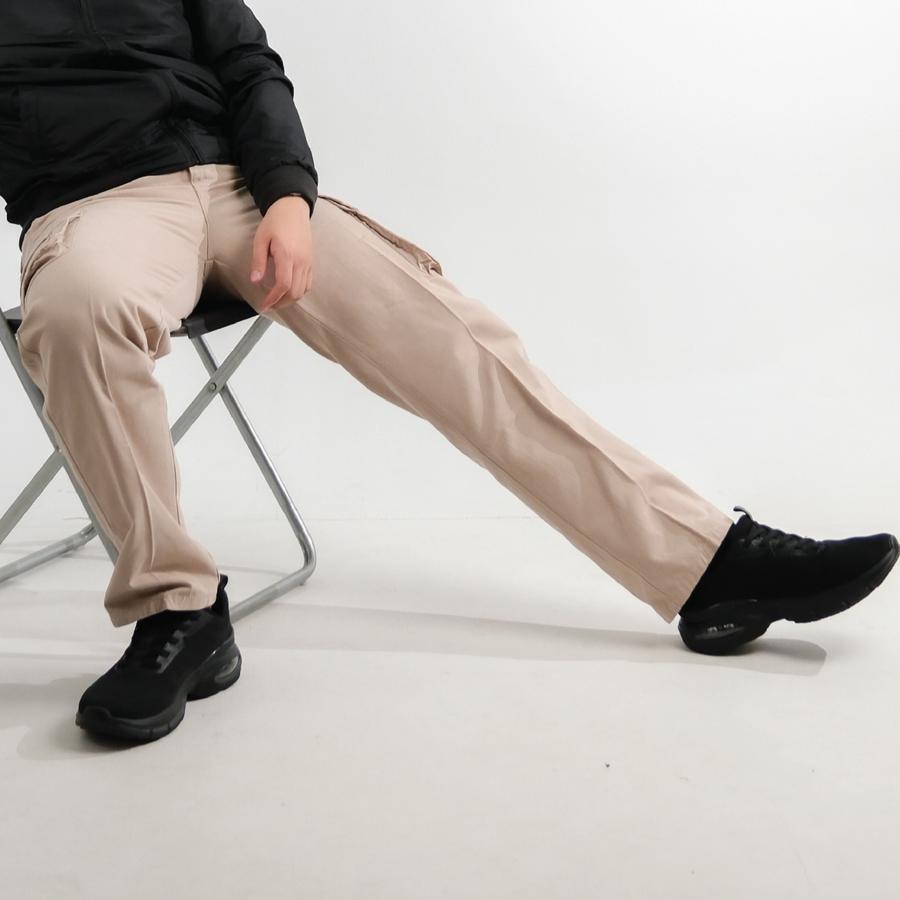 MUSTEVANS CELANA PANJANG ARMY CARGO KARGO CREAM PRIA