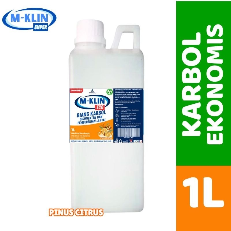M-Klin Karbol Pinus Citrus 1 Liter / Karbol Lantai Antibacterial / Karbol Wipol 1liter / Karbol Ruma