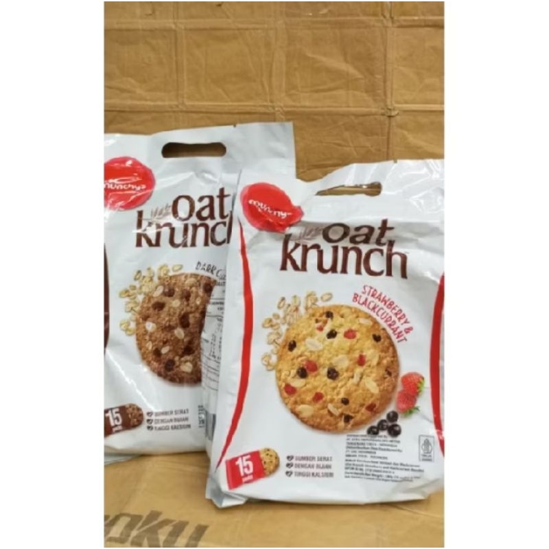 

oat krunch/biskuit coklat/strawberry