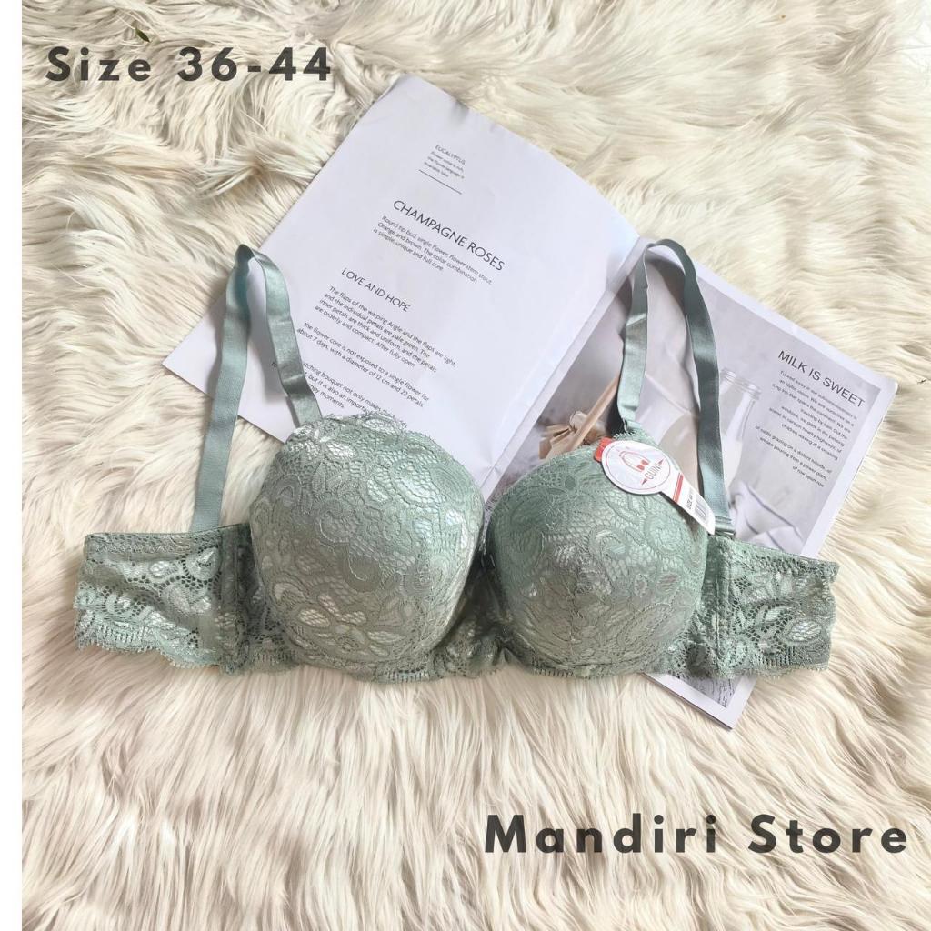 BH TEBAL BRUKAT SEXY KAWAT 3 UKURAN JUMBBO KUALITAS PREMIUM SIZE 38-44 CUP C