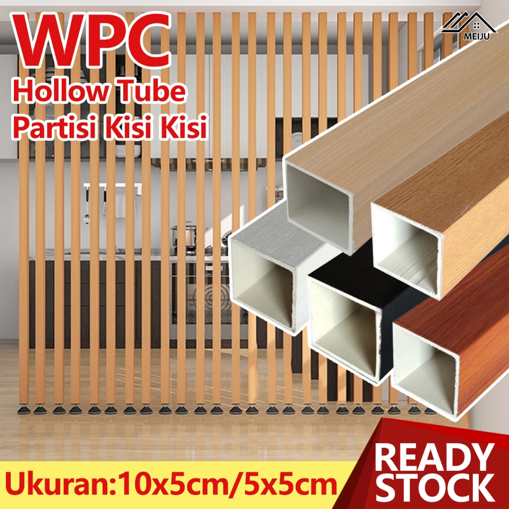PVC Wall Panel Square Tube / Wood Panel WPC / Wall Panel PVC / Kisi Kisi Kayu / Dinding Motif Kayu 3