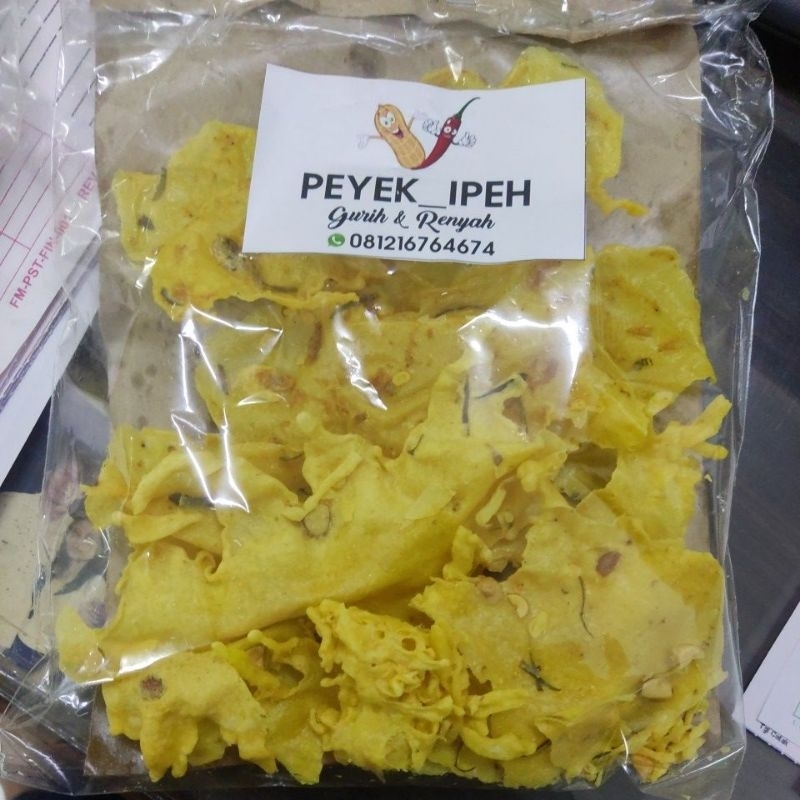 

Peyek Ipeh 3 Rasa Ebi, Kacang tanah.