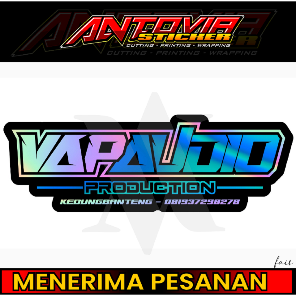 

Stiker Hologram Printing + Ukuran 9x3 harga UNtuk Per lembar + Bisa Custom