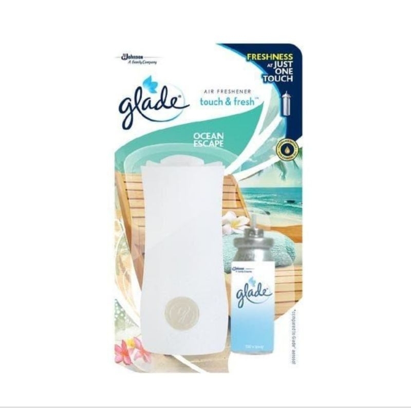 PEWANGI PENGHARUM RUANGAN MINI GLADE TOUCH N FRESH SET + Refill AIR FRESHNER Ocean Escape