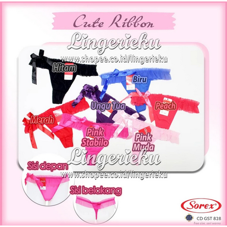 Sorex 828 CD G String Celana Dalam Wanita Transparan Seksi Warna Warni Termurah