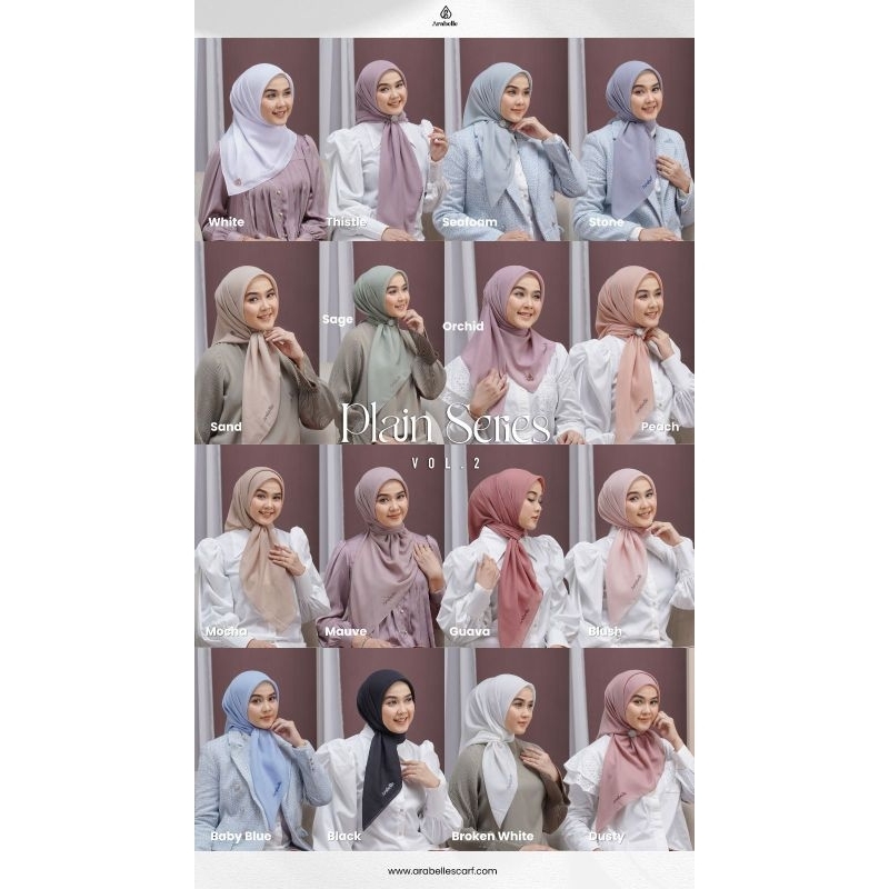 (COD) Arabelle Scarf, Plain Scarf Arabelle Best Seller