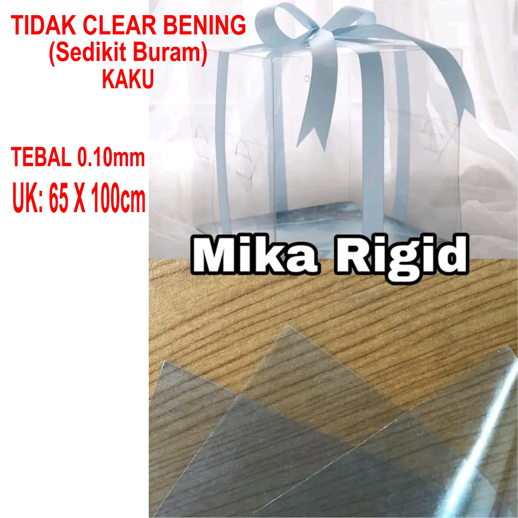 

Plastik Mika Kaku Rigid DOFF Lebar 65 x 100 cm Tebal 0.10 Tidak Clear Bening Sedikit Buram Mika Hantaran Seserahan Sourvenir Faceshield Meteran Termurah
