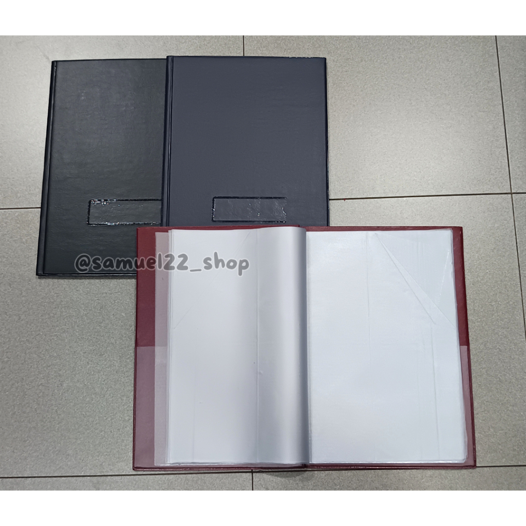 

Map Rapor / Raport / Rapot / Ijazah F4 Folio Polos Isi 20 Pocket Cover Kulit TOPLA DK-999