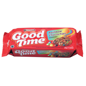 

GOOD TIME COOKIES CHOCOHIPS RAINBOW PCK 72g