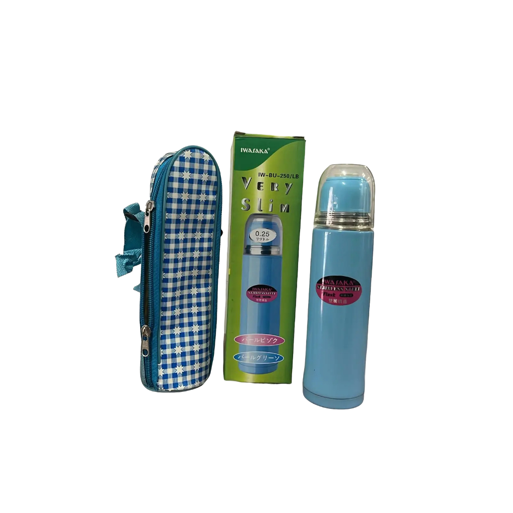 Thermos Capsul Panas dan Dingin Iwasaka IW-BU-250/LB (bonus Tas Thermos)
