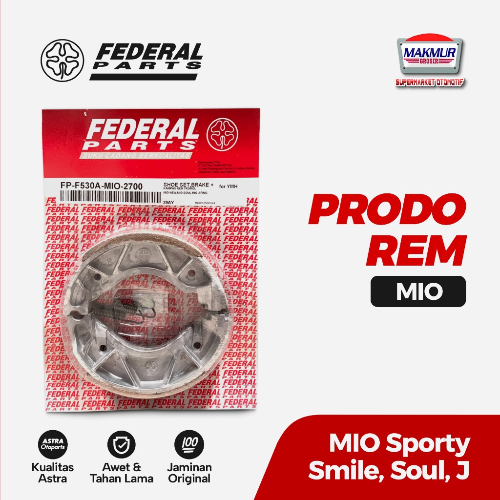 KAMPAS Prodo REM Belakang  Mio Sporty Smile Mio J (MIO) Federal Parts