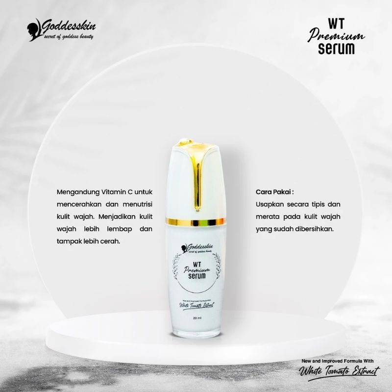 Goddesskin WT Serum Premium - Serum White Tomato untuk Mencerahkan Glowing dan Mengatasi Flek
