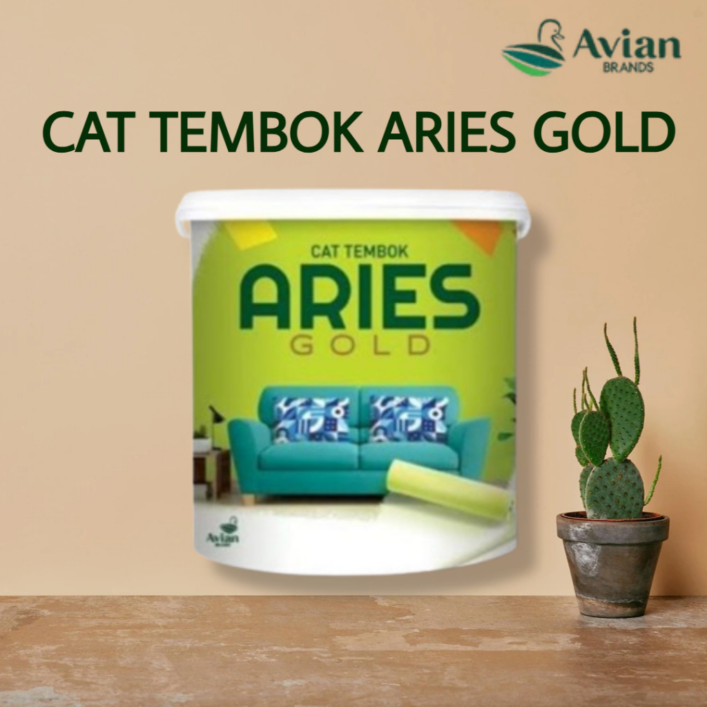 Cat Aries Gold Emulsion / Cat Tembok Aries Gold 4,5kg tersedia semua warna