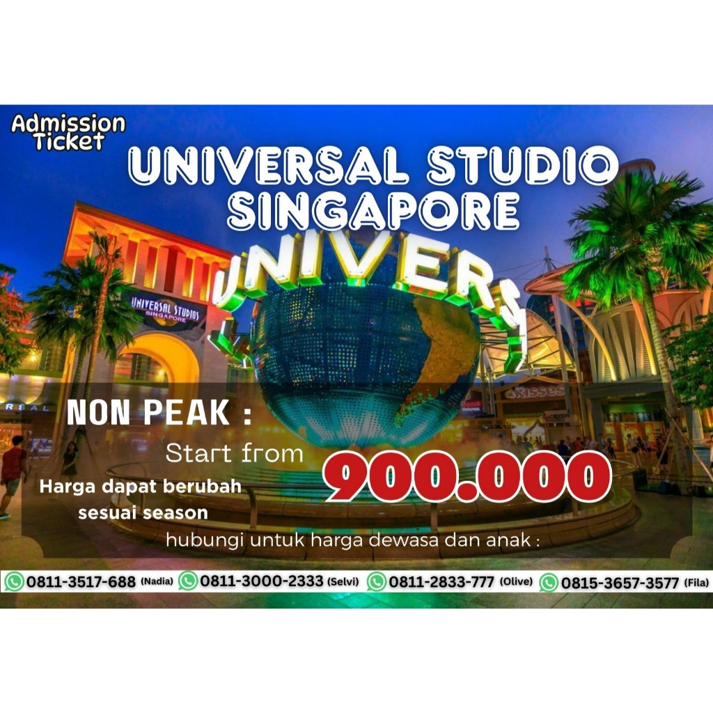 TIKET UNIVERSAL STUDIO SINGAPORE