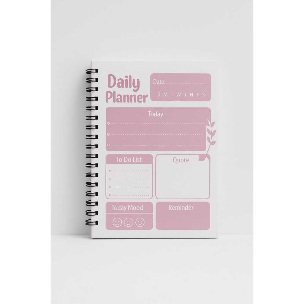 

Planner Book A6 isi 30 lembar 60 halaman free pulpen,To do list book,weekly planner book