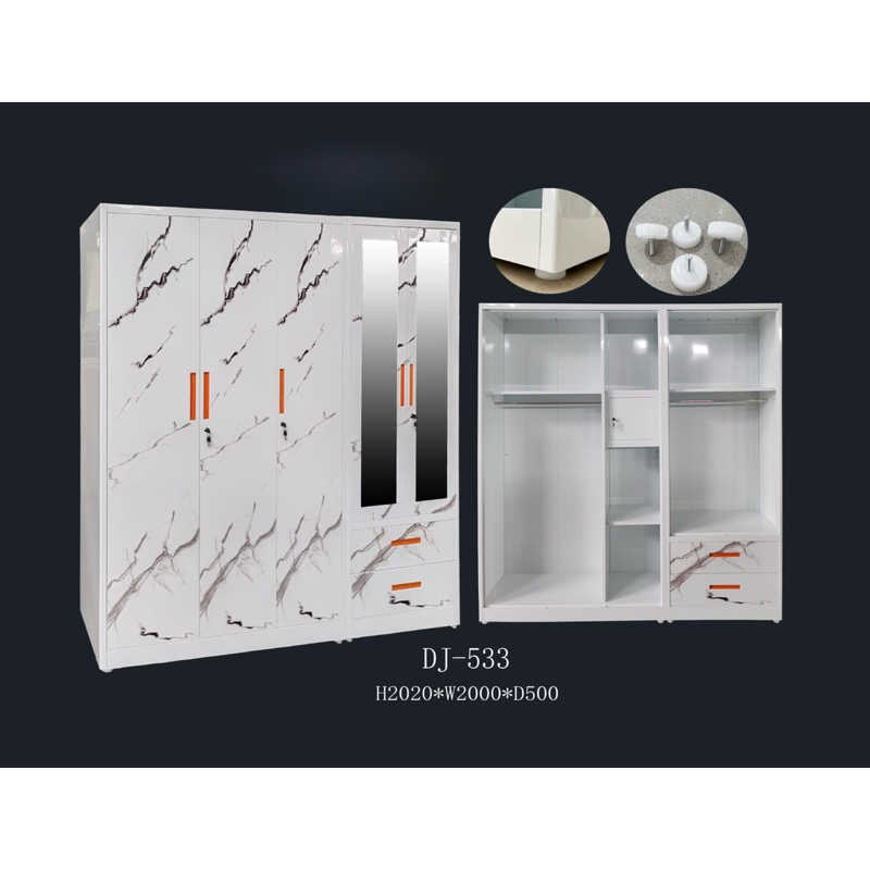 Lemari Plat Besi 5 Pintu / Lemari Pakaian Besi 5 Pintu / Lemari Besi Jumbo / Lemari Plat Besi Pintu 