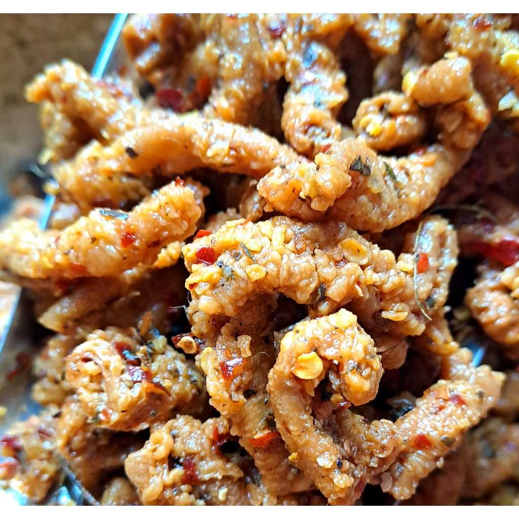 

Usus Crispy Pedas Daun Jeruk