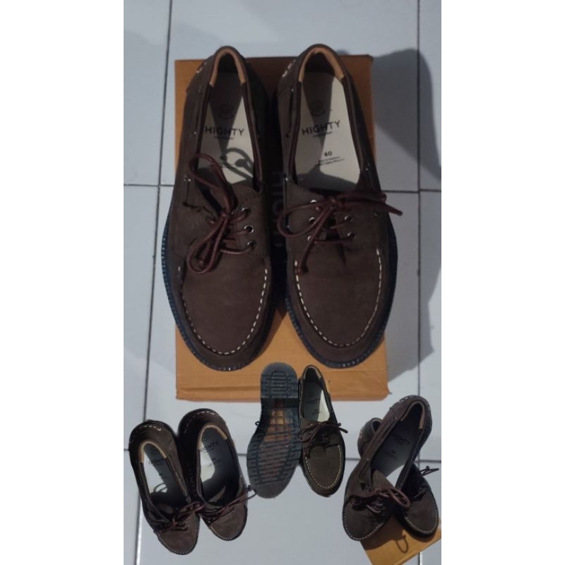 Noah Nubuck Boat Shoes - HIGHTY (Sepatu Pria Kasual Formal)