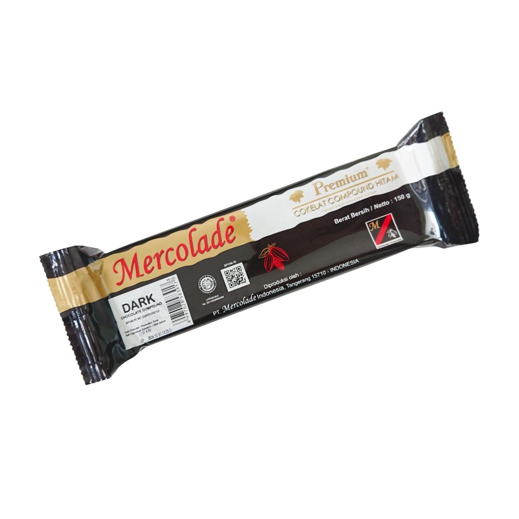 

Mercolade Premium Chocolate Compound Dark 150gr / Coklat Batang