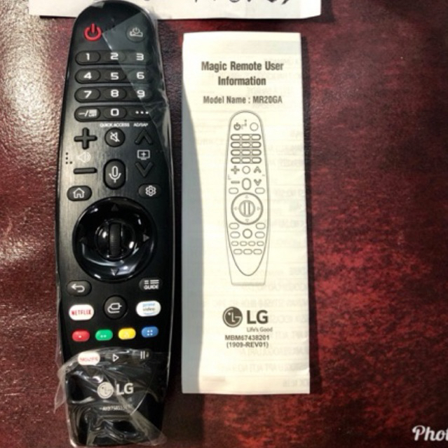 MR20GA ASLI Original - MR 20 GA Ori - Remote 3D Smart TV LG AN MR 20GA