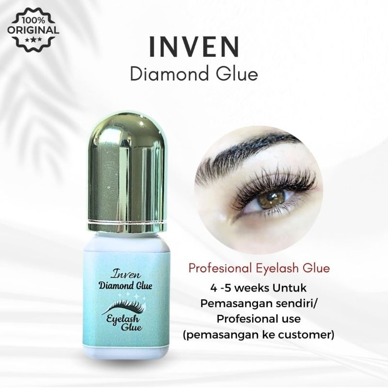 INVEN Diamond Glue 5ml TIDAK PERIH BISA UNTUK PASANG SENDIRI Glue Eyelash Extension BEST SELLER Taha