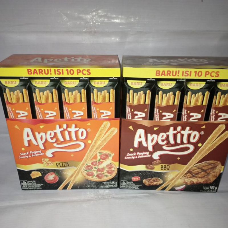 

Apetito 1BOX Snack Biskuit Snack Crunchy Berbumbu Aneka Rasa Pizza BBQ