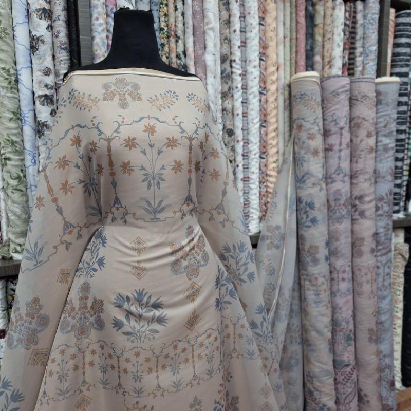 KAIN ORGANZA CAVANI PRINT | ORGANZA MOTIF PRINT | ORGANZA KAVANNI PRINT PREMIUM #2 #MEDIANSUDIRMAN