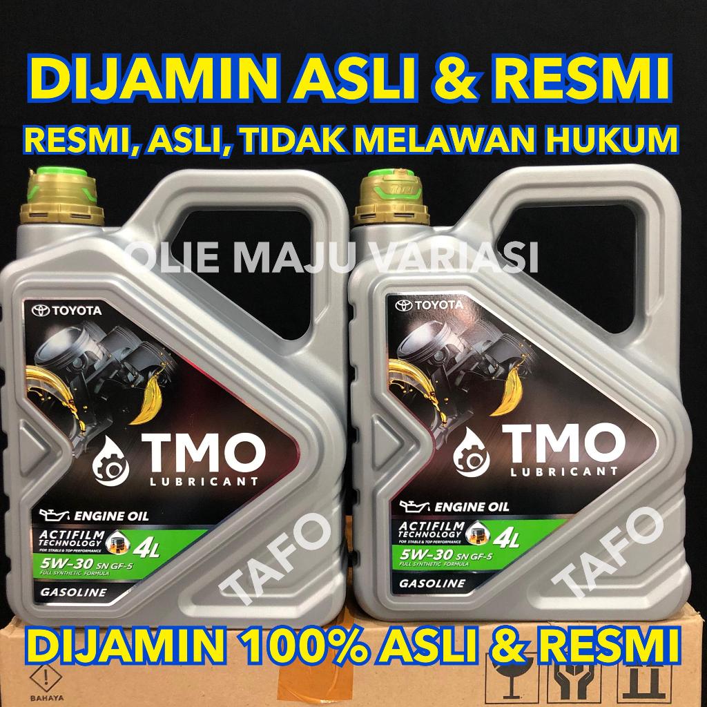 TMO 5W-30 FULL SINTETIK 100% ASLI / OLI MESIN TOYOTA 5W30 ORIGINAL RESMI